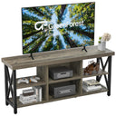 TV Stand for TVs up to 65 Inches – 6-Compartment Entertainment Center
