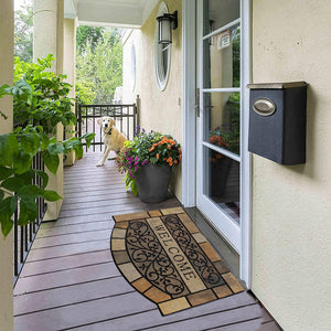 Rubber Outdoor Doormat with Non-Slip Backing
