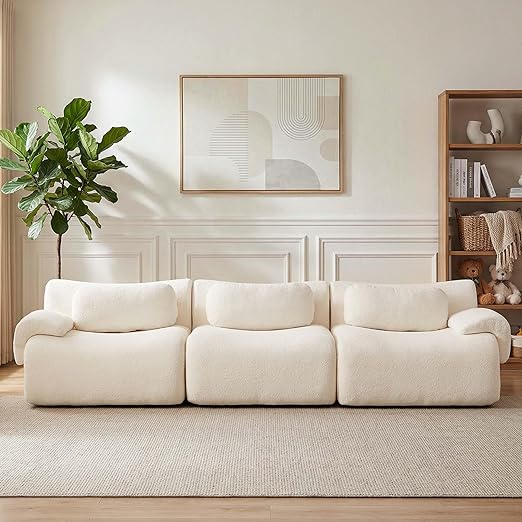 Modular Cloud Sofa Sectional – Chenille Boneless Couch, No Assembly
