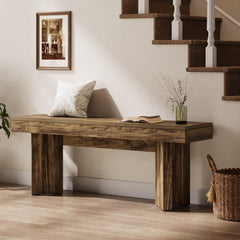 Farmhouse Entryway Bench 47"