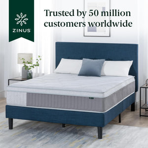 Hybrid Pillow Top Mattress – Cooling Gel Memory Foam & Pocketed Coils