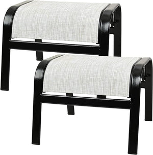 Outdoor Ottoman Footrest Set of 2