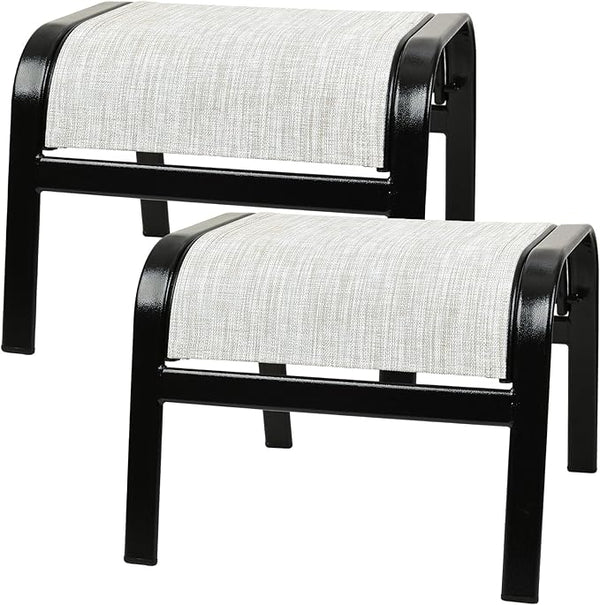 Outdoor Ottoman Footrest Set of 2