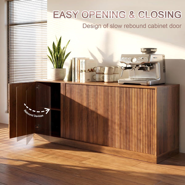 63-Inch 4-Door Sideboard Buffet Cabinet