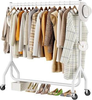 Heavy Duty Rolling Clothes Rack with Wheels