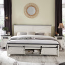 Farmhouse Queen Bedroom Set with 2 Nightstands