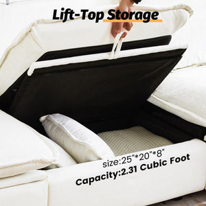 Power Reclining Sectional Sofa with Storage & USB Charging