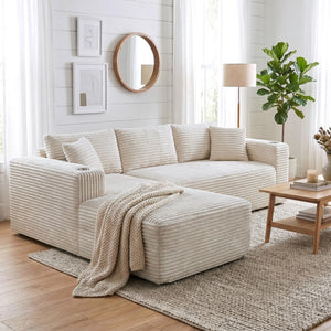 103" Modular Sectional Sofa with Chaise & Cup Holders