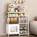 Farmhouse Coffee Bar Cabinet with Doors