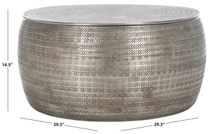 Round Drum Storage Coffee Table