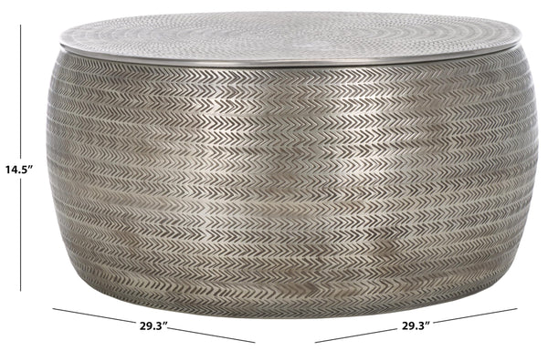 Round Drum Storage Coffee Table