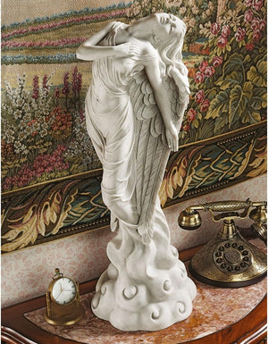 Ascending Angel Garden Statue – Resin Outdoor & Indoor Sculpture