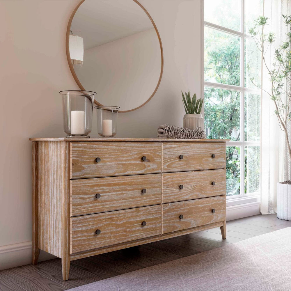 6-Drawer Solid Wood Bedroom Dresser