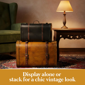 Vintage Keepsake Trunk & Suitcase Set