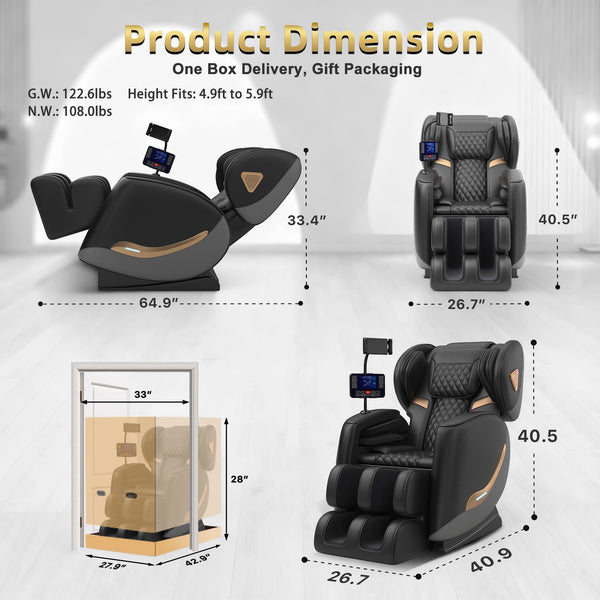 Zero Gravity Full Body Massage Chair Recliner