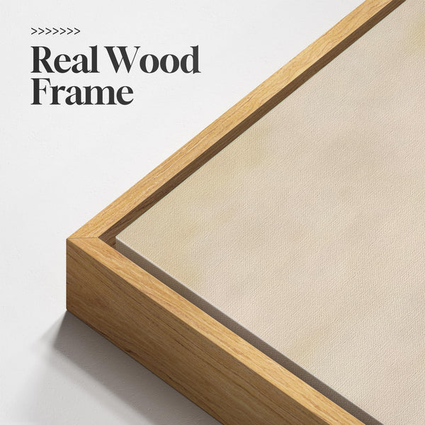 Framed Square Abstract Wall Art 24x24 Inch