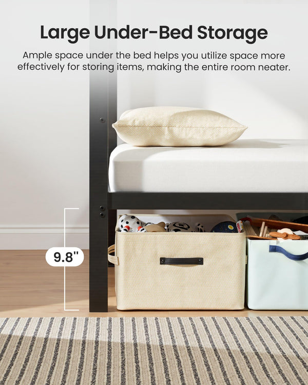 Queen Over Queen Bunk Bed – Heavy Duty Metal Frame