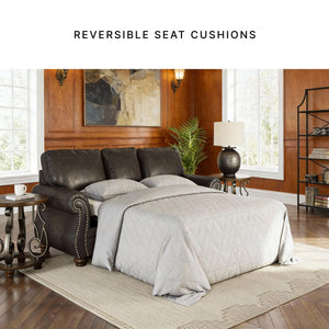 Queen Sofa Sleeper with Memory Foam Mattress