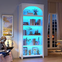 5-Tier Arched Bookshelf with LED Lights