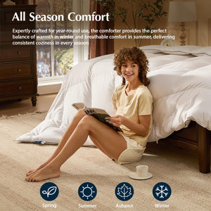 All Season Down Comforter – 3D Baffle Box, RDS Certified