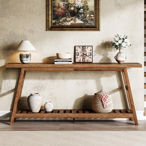 70.9" 2-Tier Console Table for Entryway & Living Room