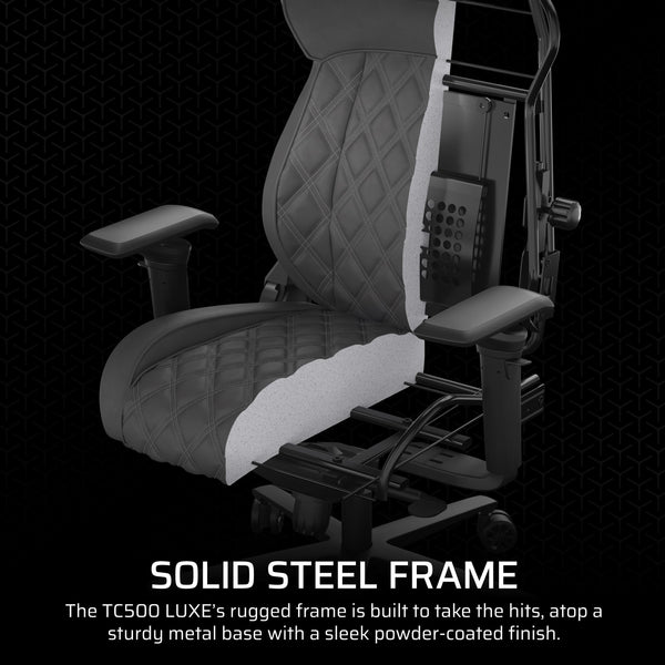 Gaming Chair – Wide Seat with Lumbar Support & Adjustable Armrests