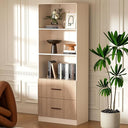 Bookcase with Drawers & Adjustable Shelf, 63"