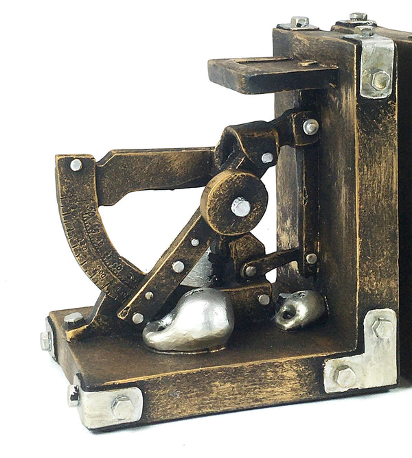 Golden Scientist Decorative Bookends