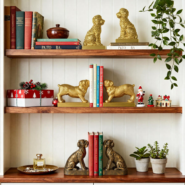 Bulldog Bookends Set of 2
