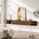 71" Floating TV Stand with Fluted Doors