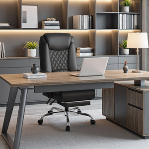 Executive Reclining Office Chair with Lumbar Support – 400 lbs Capacity