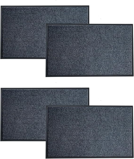 Heavy-Duty Indoor Outdoor Door Mat with Anti-Slip PVC Backing