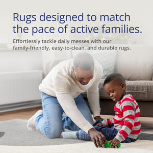 Modern Ivory & Grey Area Rug