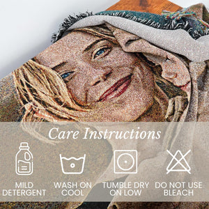 Woven Photo Blanket – Custom Picture Throw