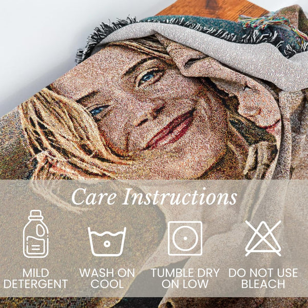 Woven Photo Blanket – Custom Picture Throw