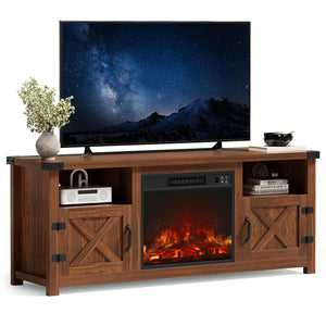 Fireplace TV Stand with Storage 54-Inch