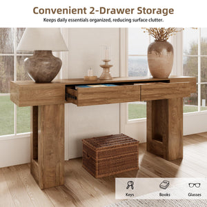 63" Console Table with 2 Drawers