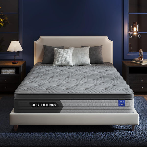 Firm Hybrid Mattress with Cooling Ice Silk & Pocket Springs – Queen & King