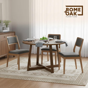 45-Inch Round Pedestal Dining Table — Seats 4