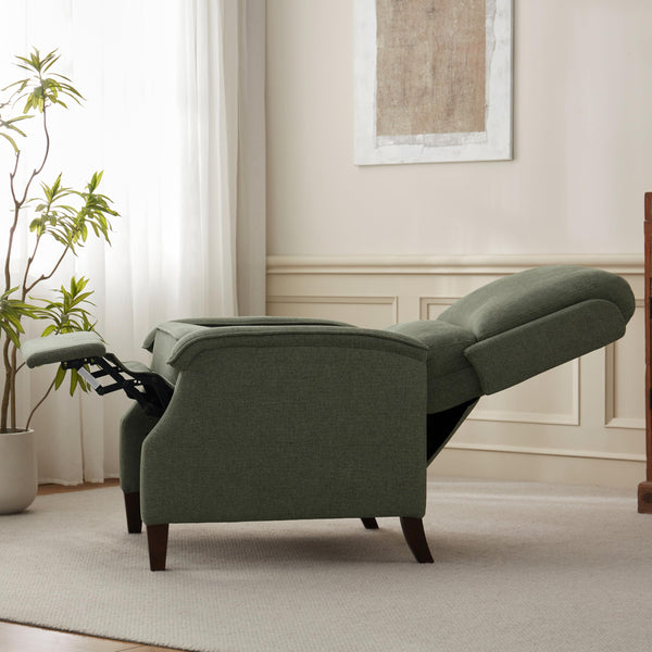 Recliner Chair with Adjustable Push Back and Lumbar Support