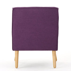 Mid-Century Fabric Arm Chairs, Set of 2 – Purple