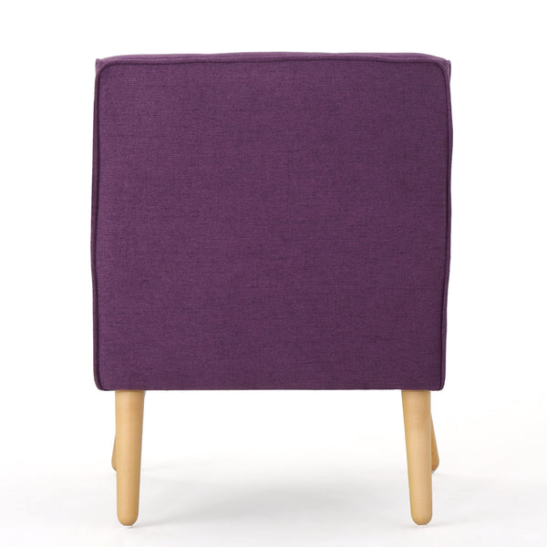Mid-Century Fabric Arm Chairs, Set of 2 – Purple