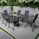 Expandable Aluminum Patio Dining Table for 4–6 People