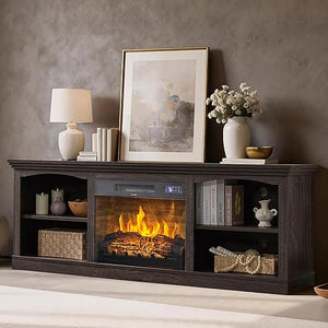 70" Fireplace TV Stand with Electric Fireplace