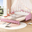 Twin Princess Daybed with Crown Headboard & LED Lights