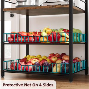 5-Tier Kitchen Baker's Rack with Microwave Stand