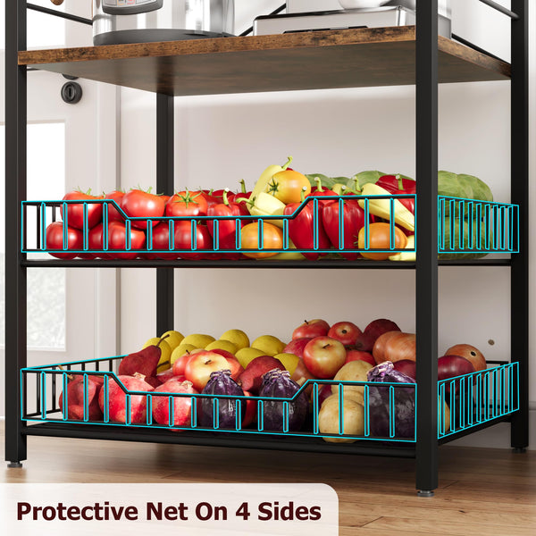 5-Tier Kitchen Baker's Rack with Microwave Stand