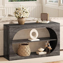 3-Tier Console Table with Storage Shelves