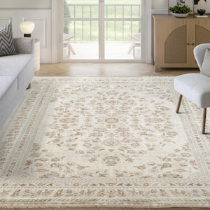 Oriental & Vintage Beige Area Rug