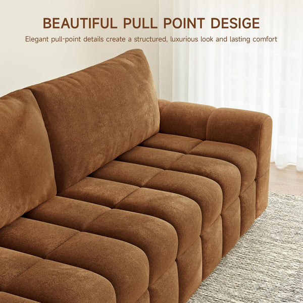 Modern 3-Seater Chenille Sofa Couch